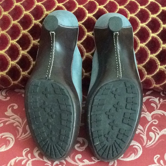 Cole Haan blue suede with brown leather  shoes - Picture 6 of 8